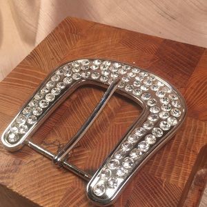 Gem encrusted belt buckle